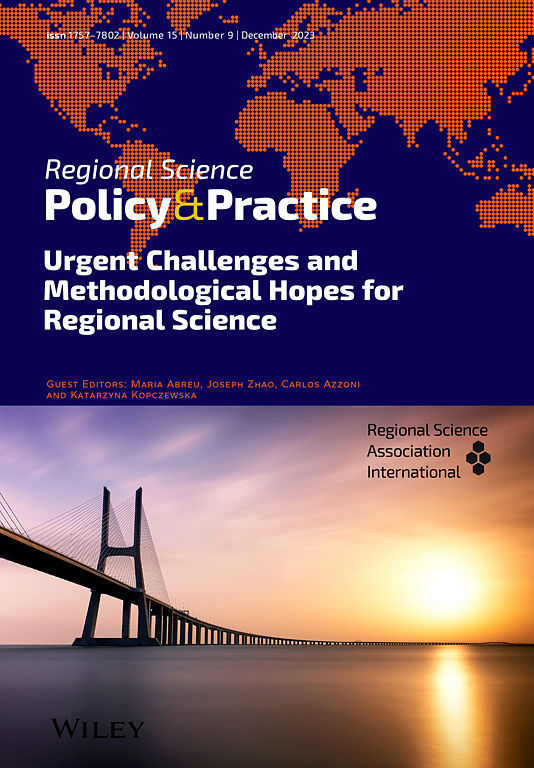 Go to journal home page - Regional Science Policy & Practice